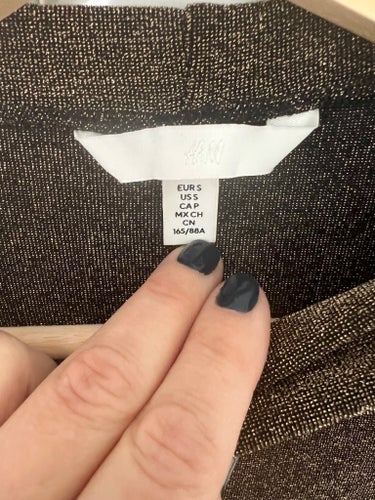 H&M guldig klänning, storlek S
