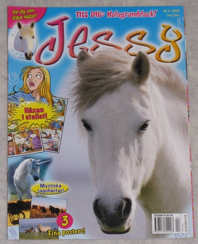 JESSY häst tidning nr 4 2007 hästtidning hästar barn tonår rid tjej tidning