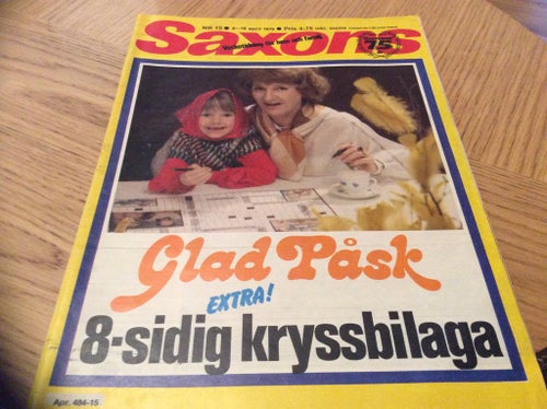 Saxons nr 15 1979 stens ägg i Jakobsberg,Joan Crawford,Gunnar Gren