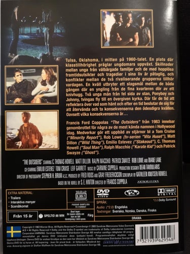 The Outsiders (1983) Francis Ford Coppola med C Thomas Howell, Matt Dillon