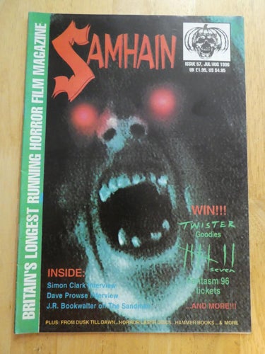 SAMHAIN # 57 1996 THE SANDMAN Britains longest running horror film magazine