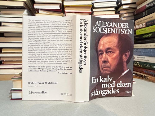 En kalv med eken stångades av Aleksandr Solzhenitsyn. Bok. Fine plus
