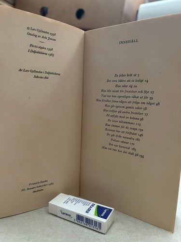 Senatorn av Lars Gyllensten, bok, Very good plus