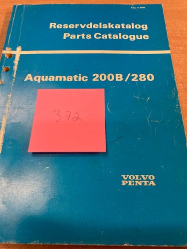 Reservdelskatalog Parts Catalogue Aquamatic 200B/280