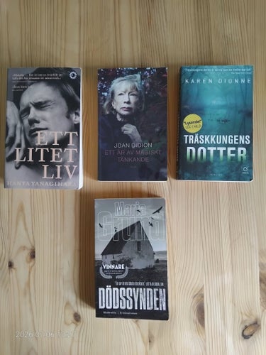 Pocketböcker Hanya Yanagihara mfl.