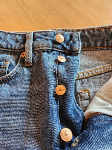 H&M blå kjol, storlek 38