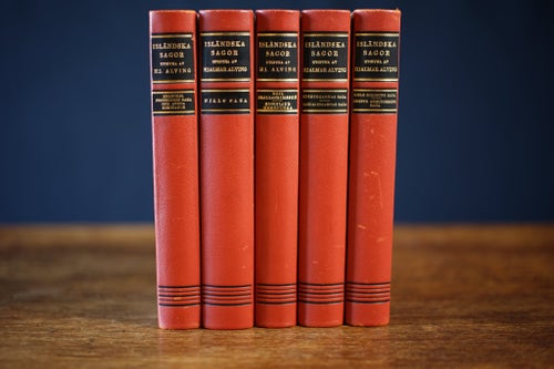 Isländska Sagor, av Hjalmar Alving (5 vol) (viking, norse, mytologi, saga)
