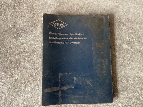 VLC Optoflex Hjulinställningsspecifikationer 1965-1967