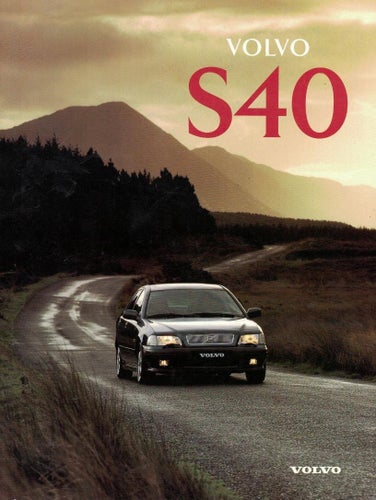 Broschyr Volvo S40 -96? , Fina bilder på bil & tillbehör, svensk text