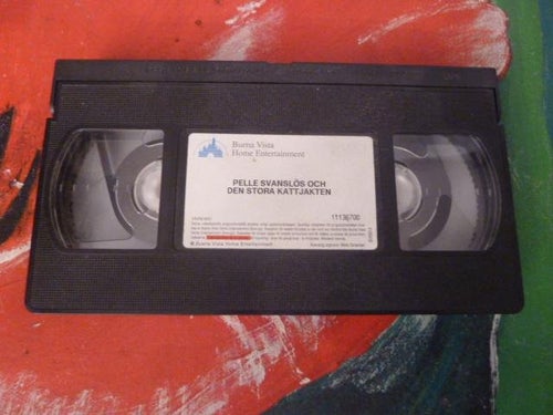 PELLE SVANSLÖS OCH DEN STORA KATTJAKTEN, VHS, FILM, BARNFILM