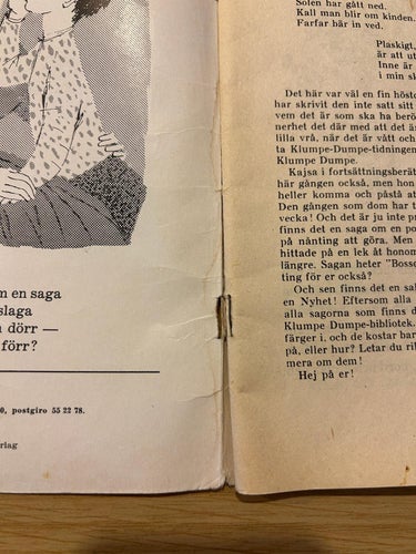 Klumpe-Dumpe. Det bästa för barn 1956 nr 8, Good plus