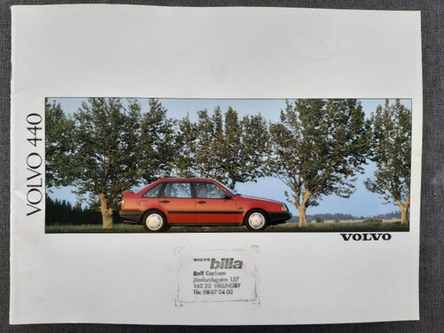Volvo 440 1990 - broschyr