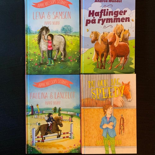 Bokpaket: Lena & Samson, Haflinger på rymmen, Paulina & Lancelot, Du och jag