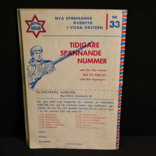 Västerns hjältar - 1962 - NR 33 - Buck John - Den hårda sheriffen: Farlig mark