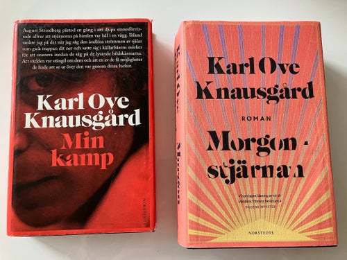 Karl Ove Knausgård: Morgonstjärnan och Min Kamp 1, inbundna med skyddsomslag