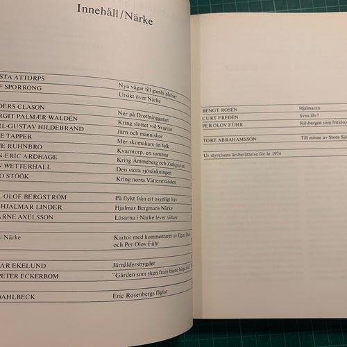 Tjock resebok om ”Närke” (STF:s årsbok 1975)