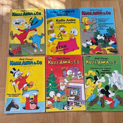 Kalle Anka & Co av Walt Disney, 1973 6 st