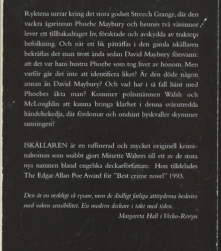ISKÄLLAREN - MINETTE WALTERS