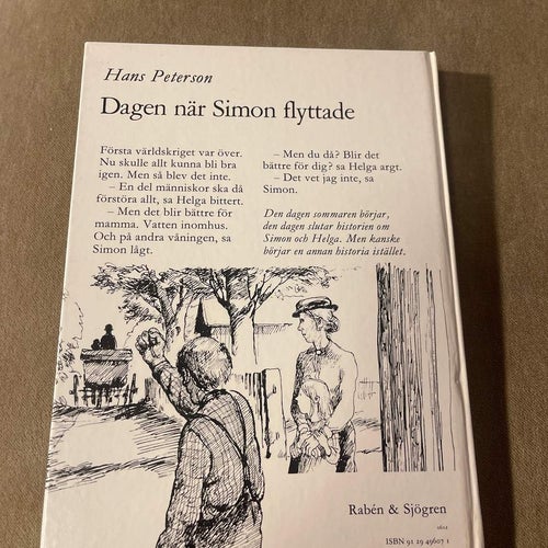 Dagen när Simon flyttade , barn bok