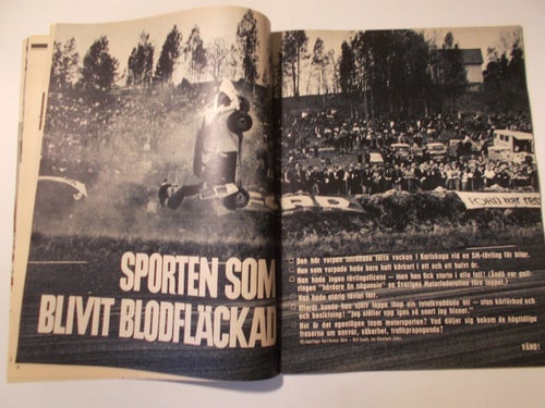 SE Nr 23 1963 Rally Karlskoga Carlsberg öl Jan Malmsjö Eddie Machen boxning