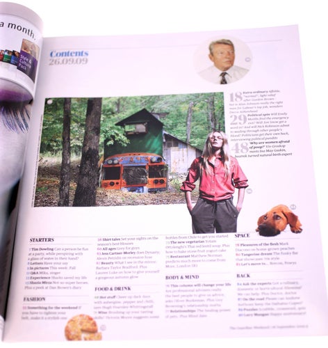 The Guardian 'Weekend' Magazine 26th September 2009-English issue-Weight 240g