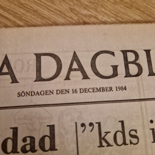 Svenska Dagbladet 16 December 1984