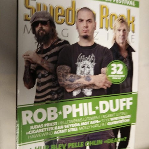 Sweden rock magazine 84 Anvil Yes Badmouth Rob Zombie Phil Anselmo Helloween