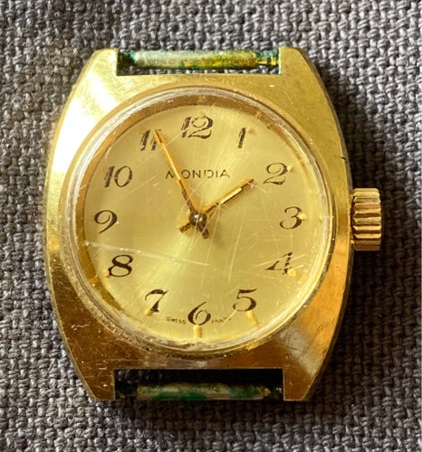Vintage Mondia damklocka – Swiss Made – Mekanisk (Mekaniskt urverk, ca 25 mm)