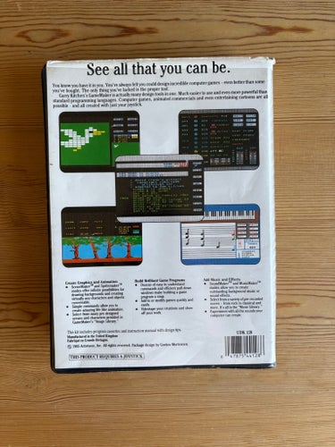 Garry Kitchen's GameMaker för Commodore 64 kassettband - 1985 - retro hemdator