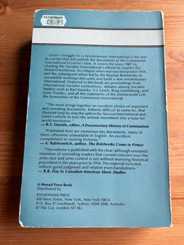 Lenin's Struggle for a Revolutionary International Ryssland Sovjet