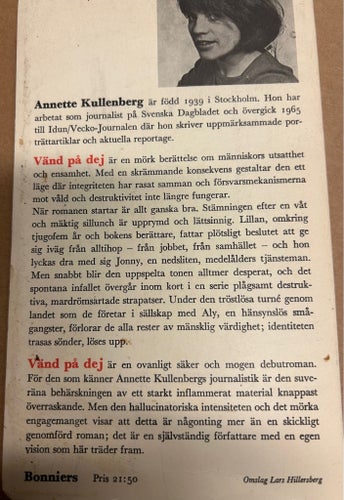 Vänd på dej av Annette Kullenberg, 1977