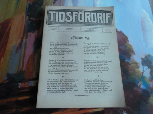 TIDSFÖRDRIF, 1914, HJÄRTATS LAG, TIDNING