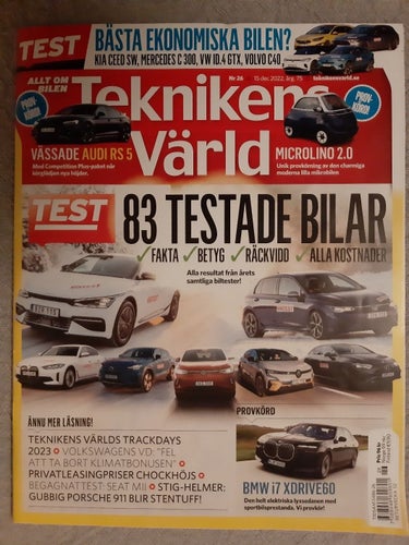 Teknikens Värld nr 26 2022: Mercedes C 300 e, VW ID.4 GTX, Kia Ceed, Volvo C40