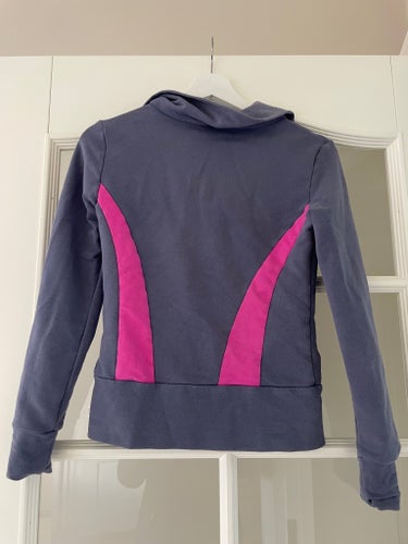 Puma grå rosa träningströja stl S