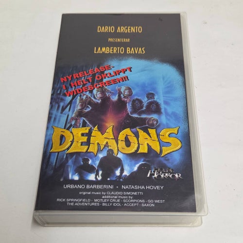 Demons, Dario Argento, House of Horror VHS film