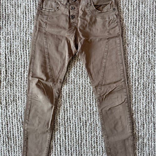 Please beige/bruna byxor xs/s