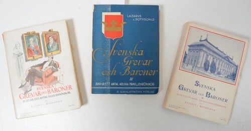 Svenska grevar och baroner : blad ur ett antal adliga familjekrönikor / Lazarus