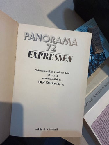 Panorama 72 Expressen, bok, Very Fine