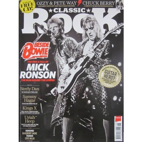 Classic Rock mag #236 David Bowie Mick Ronson Ozzy and Way