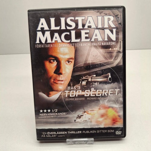 Bas 3 Top Secret - Alistair Maclean Region 2, DVD-Film, Svensk text, Fint skick