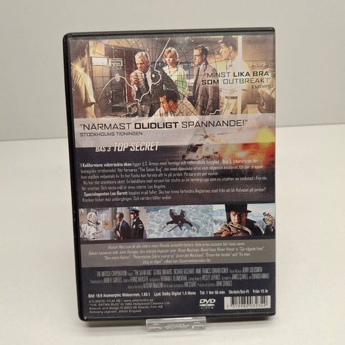 Bas 3 Top Secret - Alistair Maclean Region 2, DVD-Film, Svensk text, Fint skick
