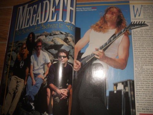 Metal Edge nov 1999 Megadeth, Meshuggah, System of a Down, Def Leppard,