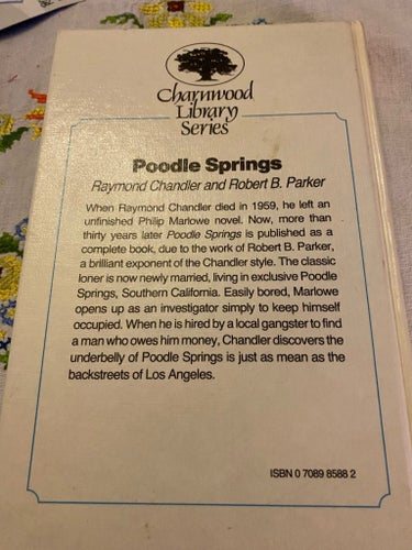 Raymond Chandler/Robert B. Parker Poodle Springs engelska