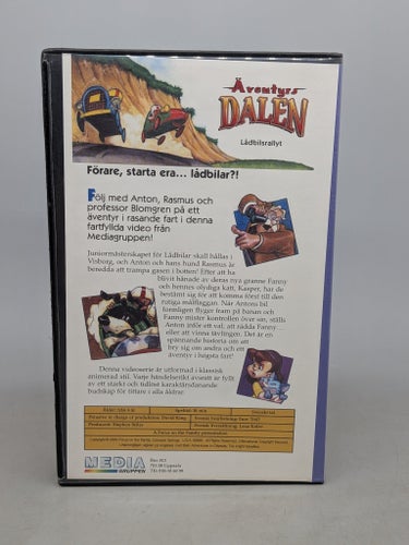 Äventyrs Dalen - Lådbils rallyt - Svenskt tal - VHS