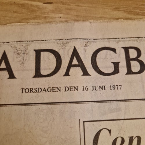 Svenska Dagbladet från 16 juni 1977