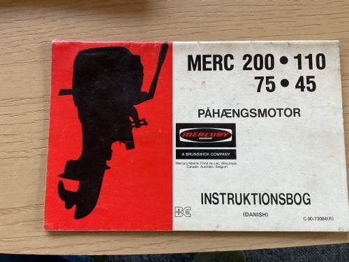 MERC 200 110 75 45 PÅHÄNGSMOTOR INSTRUKTIONSBOK