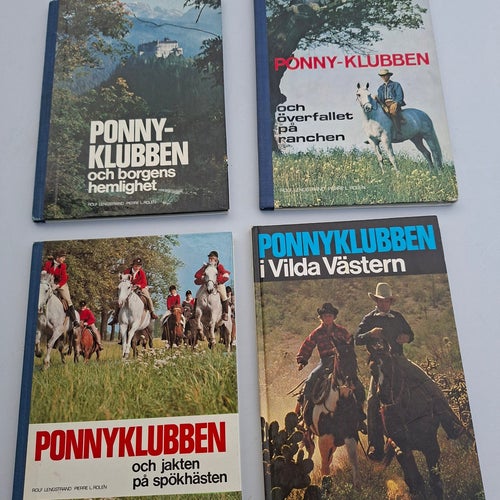 PONNYKLUBBEN – 4 böcker (Rolf Lengstrand & Pierre L. Rolén)