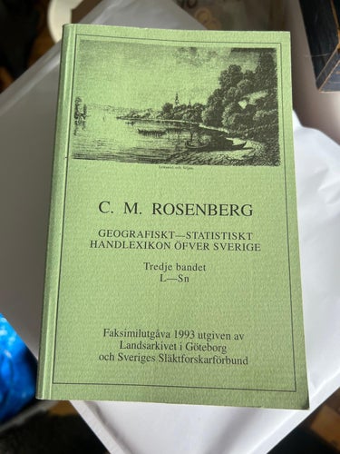 Geografiskt-statistiskt handlexikon öfver Sverige Bd 3 L-Sn Rosenberg Carl Marti