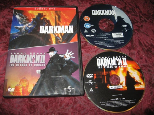 DARKMAN + DARKMAN 2 THE RETURN OF DURANT (LIAM NEESON,LARRY DRAKE) 2-DISC DVD