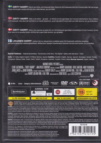 DVD / Dirty Harry / Clint Eastwood Collection #12 / Fint skick